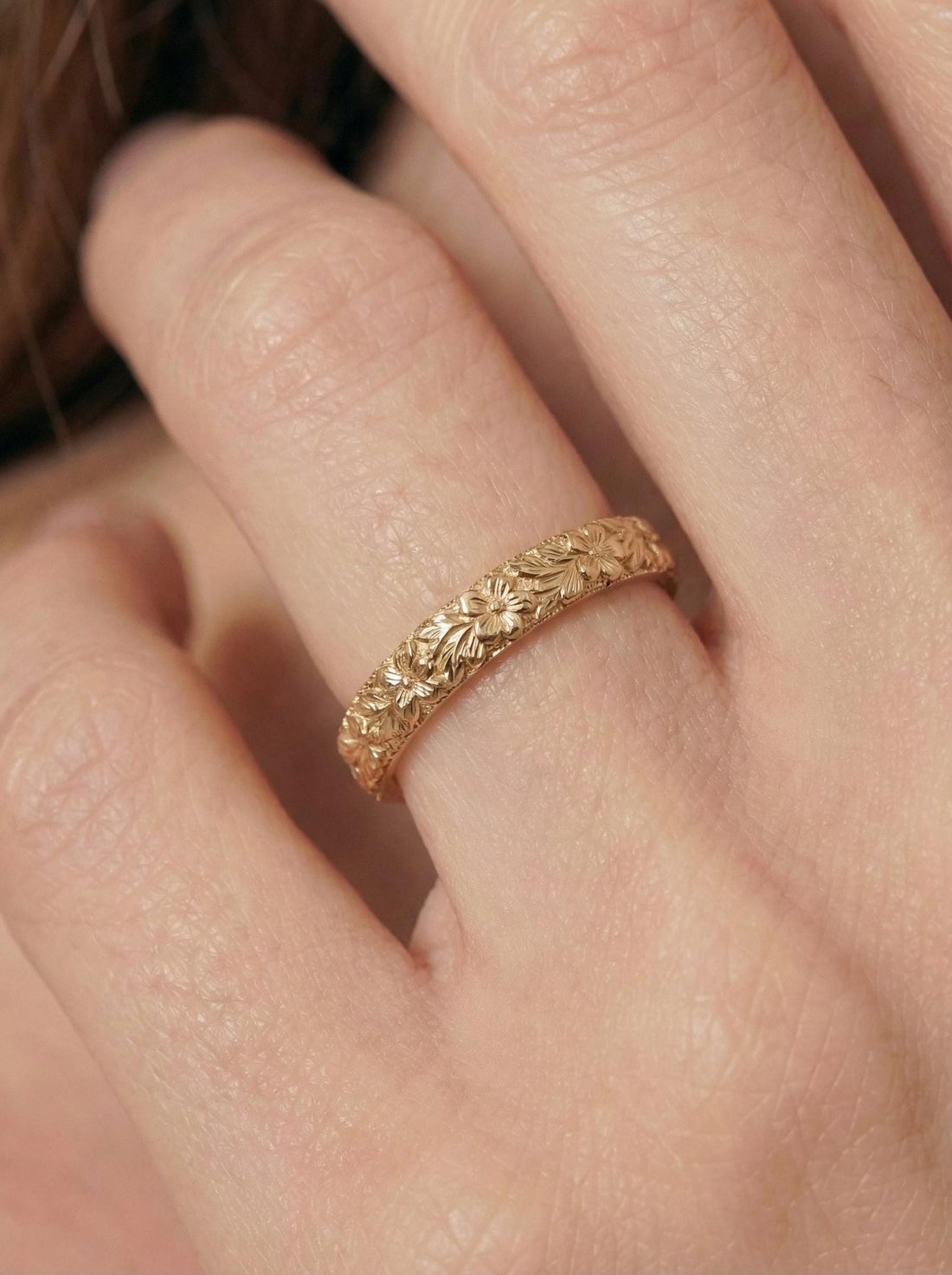 Violet Flower Ring for Her – February Birthday Gift – Unique Vintage Style Flora Ring-Bridemaid Gift