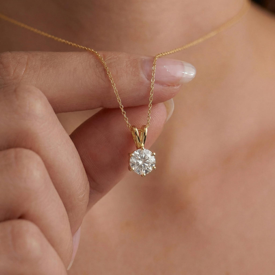 Pink Sapphire Necklace, Solitaire Pendant, Dainty Pink Gemstone Necklace, Minimalist Jewelry Gift for Her