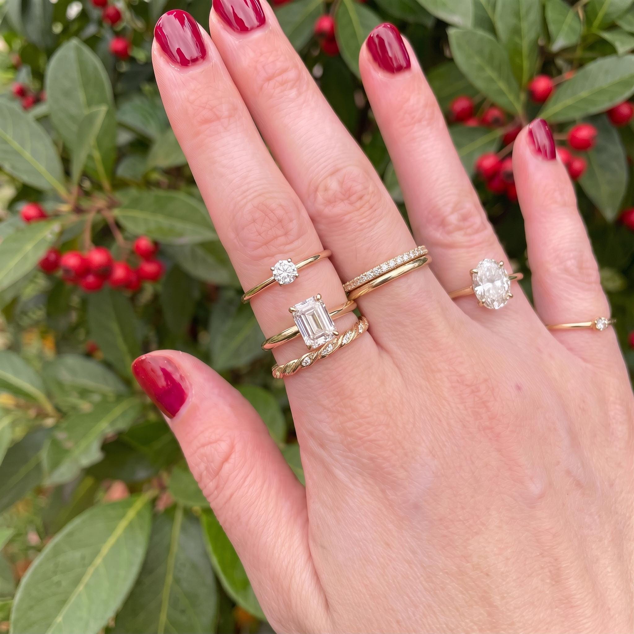 Elegant Emerald Cut Diamond Engagement Ring | Classic Solitaire Proposal Ring | 14K Gold Anniversary Gift for Her | Timeless Fine Jewelry