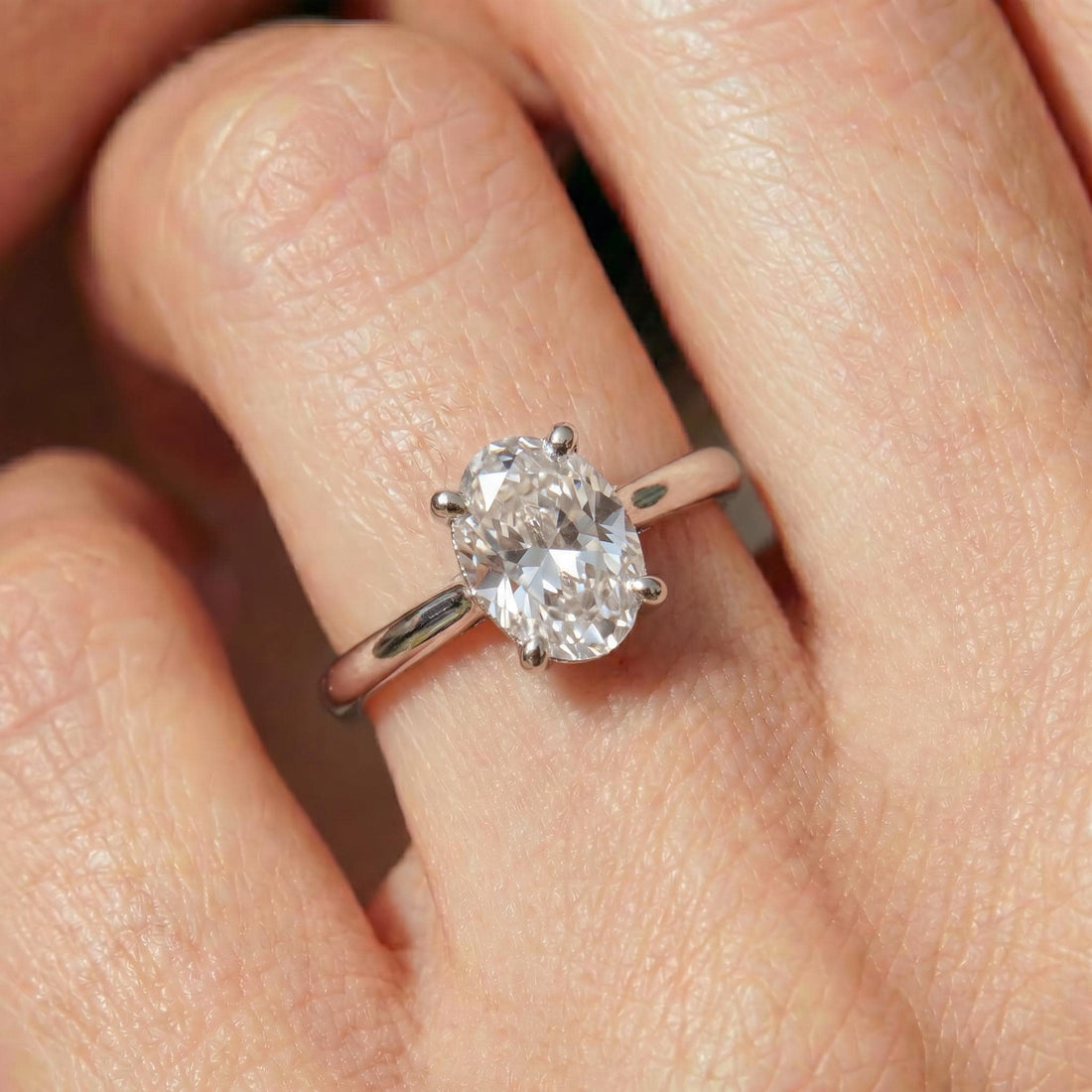 1.25 CT Elegant Oval Cut Diamond Engagement Ring | Hidden Halo Pavé Solitaire Ring | 14K Gold Proposal Ring | Anniversary Ring Gift for Her