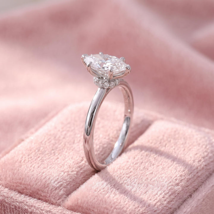 Elegant Marquise Diamond Solitaire Engagement Ring | 14K Gold Proposal Ring | Unique Bridal Jewelry | Anniversary Gift