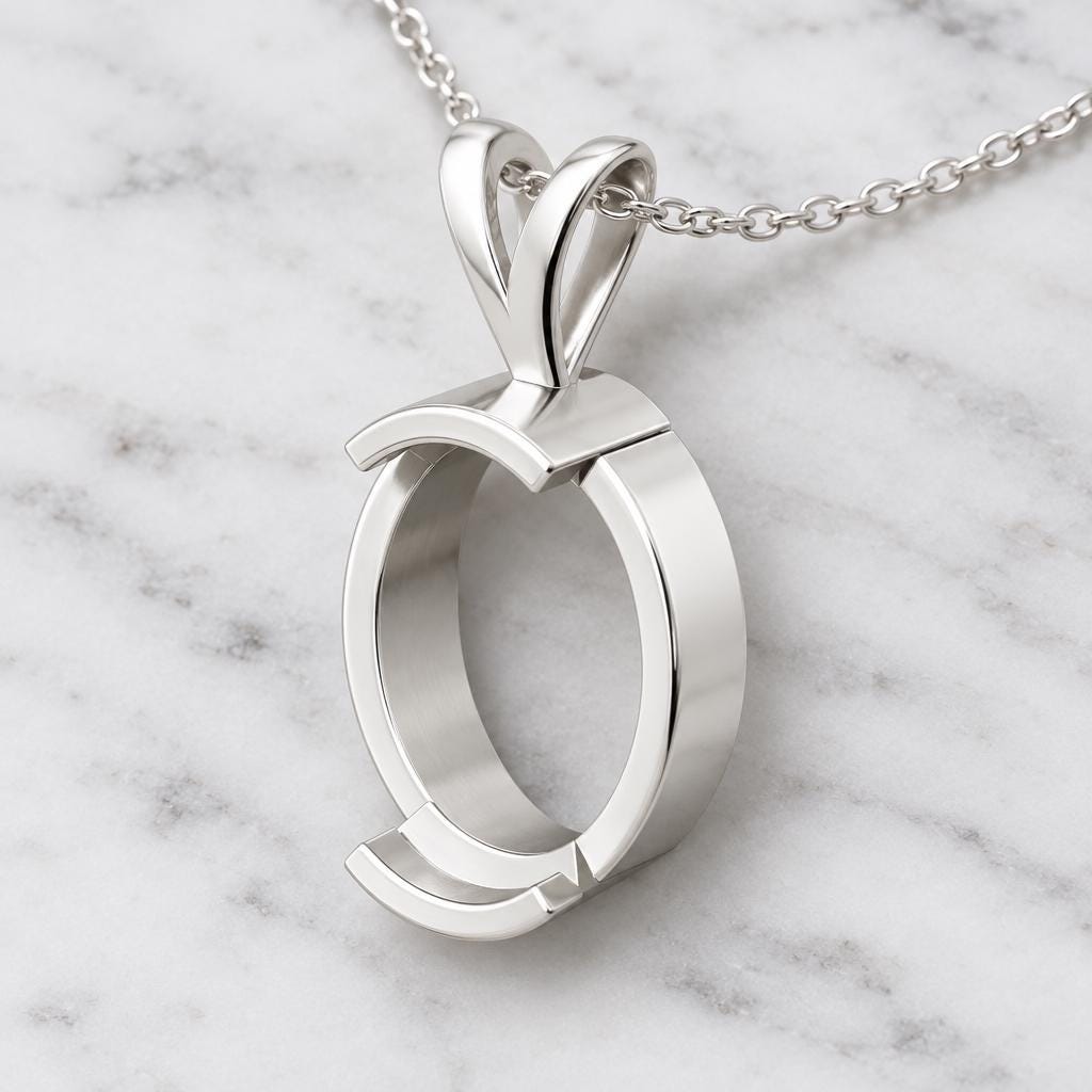 Oval Bezel Pendant Setting 9x7mm, Empty 925 Sterling Silver Pendant Mount with Looped Bail, Blank Necklace Setting for DIY