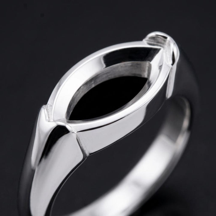 Marquise Semi Mount Ring Setting 10x5mm, 925 Sterling Silver East West Bezel Ring Mount, Empty Smooth Bezel Setting for DIY