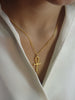 Egyptian Ankh Cross Pendant Necklace / Sterling Silver Egypt Hieroglyphs pendant necklace / Protection Necklace / Egyptian Cross