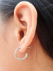 Sterling Silver Hoop Earrings / Stud Hoops Earrings / Gold Plated Hollow Earrings / Minimalist Hoop Earrings Gift for Her