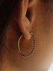 Hand Carved Hoop Earrings / Sterling Silver Earrings Bridesmaid Gift / Gold Plated Hand Carved Earrings / Delicate Minimalist Hoops