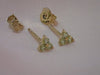 Lab-Grown Peridot Stud Earrings / Sterling Silver Earrings / Gold Plated Earrings / Three Stone Earrings / Minimalist Earrings