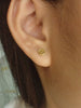 Peace Sign Earrings / Sterling Silver Hippie Earrings / Make Love Not War Earring / Gold Plated Stud Earrings