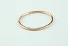 1 mm Gold Ring. Dainty Solid Gold Thin Wedding Band YG