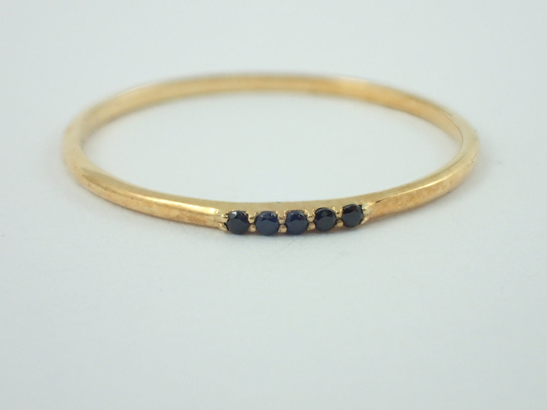 1.3mm Minimalist Stackable Wedding Band or Anniversary Ring Stacking Simple Diamond Ring Spacer for Engagement Wedding Ring 14k