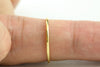 1 mm Gold Ring. Dainty Solid Gold Thin Wedding Band YG