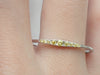 Yellow Sapphire Ring Dainty Yellow Sapphire Ring Wedding Ring Yellow Sapphire Ring September Birthstone Ring Yellow Sapphire Tapered Band