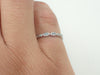 Aquamarine Wedding Band, 3/4 Eternity Platinum Vintage Inspired, Art Deco Aquamarine Gemstone Ring, March Birthstone Ring