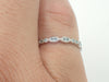 Aquamarine Wedding Band/ Full Eternity Vintage Inspired/ Art Deco Aquamarine Gemstone Ring / Marquise Double Dot Ring/ March Birthstone Ring