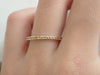 Yellow Sapphires Micro Pave Eternity Band, 14k Solid Gold Full Eternity Bad, Thin Dainty Band, September Birthstone Ring
