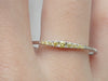 Yellow Sapphire Ring Dainty Yellow Sapphire Ring Wedding Ring Yellow Sapphire Ring September Birthstone Ring Yellow Sapphire Tapered Band