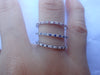Alternating Blue Sapphire and Diamond Wedding Band - White Gold Half Eternity Minimalist Band - Blue Sapphires Band