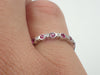 Ruby Eternity Band Diamond Ruby Band Alternating Ruby and Diamond Ring July Birthstone Ring Gold or Platinum Diamond and Ruby Combined Band
