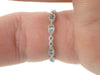 Aquamarine Wedding Band, 3/4 Eternity Platinum Vintage Inspired, Art Deco Aquamarine Gemstone Ring, March Birthstone Ring