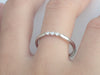 Single Prong Ring 3 Stone Ring Anniversary Ring 3year Anniversary Ring Fit Diamond White Gold Anniversary Ring Platinum Ring 1.8mm