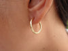 Dainty Hoop Earring, 18k Thin Earring, Tiny Gold Hoops, Thin Gold Hoops, Yellow Gold Hoops, Stud Pair Earrings