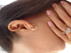 Hoop Earrings - Minimalist Hoop Earring for Women - 14k Solid Gold Thin Hoop Earring - No Stone Gold Earring
