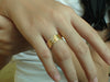 2 Stone Diamond Wedding Band / Thin Wedding Ring / 14k Gold Diamond Stackable Ring / Micro Pave Diamond Band / Promise Ring