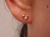 Heart Shape Earrings, Diamond Post Earring, Prong Set Earring, Real Diamond Studs, Heart Post Earrings