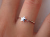 Tiny Star Ring - Shooting Star - Star Glazer Dreamer Gift - Girl First Ring - Sterling Silver Mini Star Ring - Gifts for Her