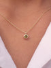 Peridot Necklace, August Birthstone, Bezel Set Necklace, Necklace Pendant 14k, Genuine Peridot, Raw Peridot Necklace