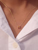 0.14ct Citrine Solitaire 14k Solid Gold Necklace Pendant - November Birthstone Necklace Gift
