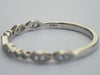 Marquise Shape Platinum Art Deco Band, Stackable Aquamarine Band with Milgrain, Half Eternity Band, Ready to Ship - Fast Shipping