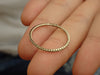 Micro Pave Eternity Diamond Wedding Band, Full Eternity Ring, 14k Yellow Gold Thin Dainty Band, Ready to Ship - Fast Shipping