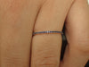 Full Eternity Sapphire Wedding Ring Sapphire Wedding Band Gold Sapphire Band Thin Sapphire Stacking Band Real Sapphire Ring 1.3mm