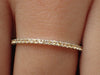 Sapphires Eternity Band, Thin Dainty Band, 14k Solid Gold Full Eternity Band, Delicate Stackable Band, September Birthstone Band