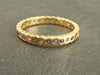 Blue and Pink Sapphire Wedding Band, Full Eternity Ring, 14k Yellow Gold Bezel Set Band, 1.5mm Sapphires Ring, Ready to Ship
