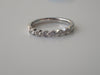 2.2mm Single Prong Six Stones Ring, Diamond Anniversary Ring, Prong Setting Ring, Delicate Bubble Prong Dainty Diamond Ring