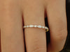 Art Deco Milgrain Wedding Band, Marquise Matching Band, Stackable Diamond Ring, Ready to Ship - Fast Shipping