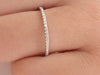Diamond Eternity Band, 14k Solid Gold Diamond Wedding Band, Full Eternity Micro Pave Band, Dainty Stackable Band 1.5mm
