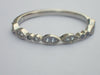 Marquise Shape Platinum Art Deco Band, Stackable Aquamarine Band with Milgrain, Half Eternity Band, Ready to Ship - Fast Shipping