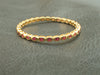 Ruby Eternity Band, Bezel Set Band, 14K Solid Gold Full Eternity Ring, July Birthstone Ring, Delicate Stackable Band