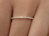 Sapphire Thin Band, 14k White Gold Micro Pave Eternity, Ultra-Thin Band, Full Eternity Ring, Ready to Ship – Fast Shipping