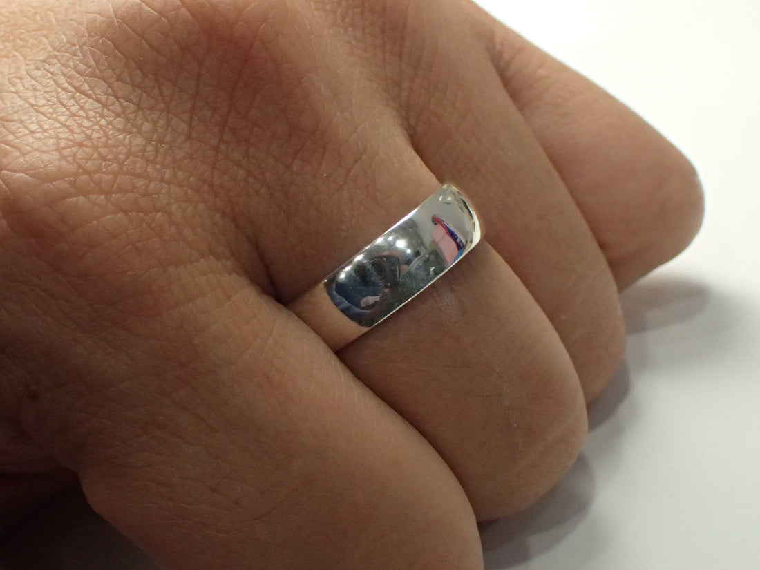Plain Platinum Men Wedding Band, 5mm 5.5mm 7mm 8.5mm Platinum Comfort Fit Rounded Dome Band, Comfort Fit Men Band