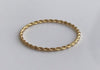 Twisted Ring in 14k Solid Gold, 1.2mm Wisper Thin Rope Infinity Band, Dainty Stacking Band, Twisted Skinny Wedding Band
