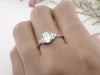 1ct Forever One Moissanite Engagement Ring, 14k Solid Gold Diamonds Anniversary Ring, 5x7mm Oval Shaped Prong Set Ring
